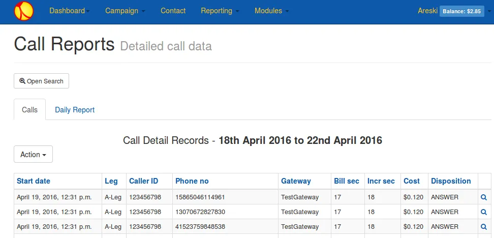 auto dialer billing