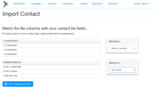 Import Contact Associated Fields