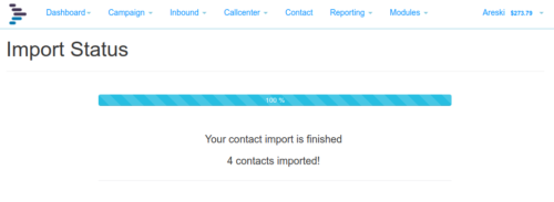 Import Contact Status